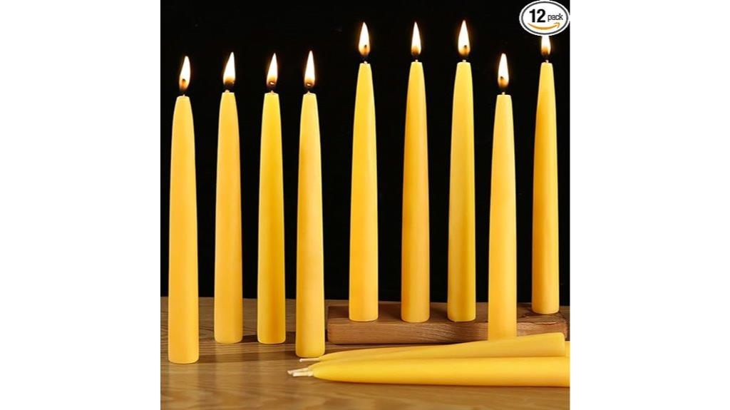 beeswax taper candle pack
