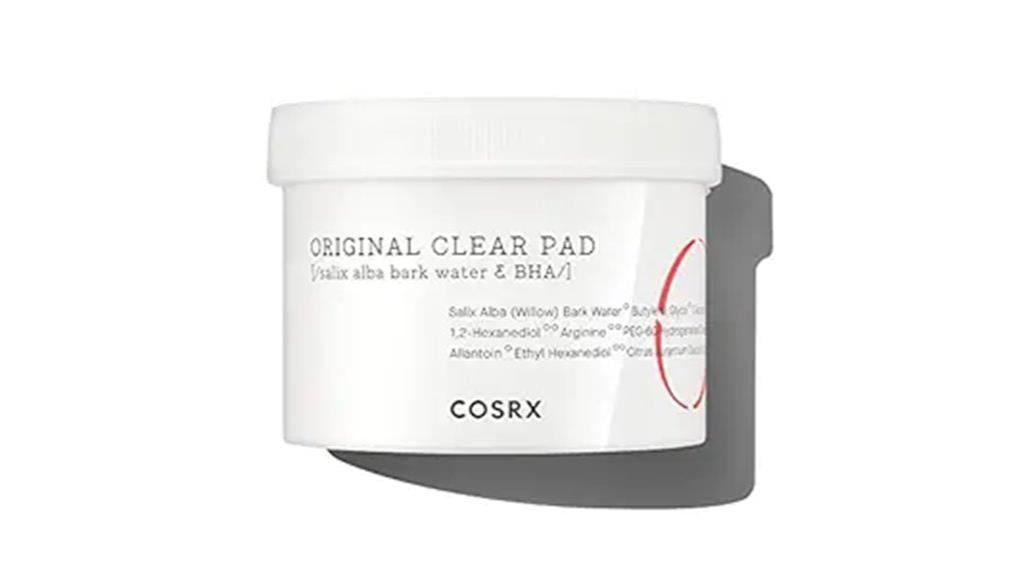 bha toner pads exfoliate
