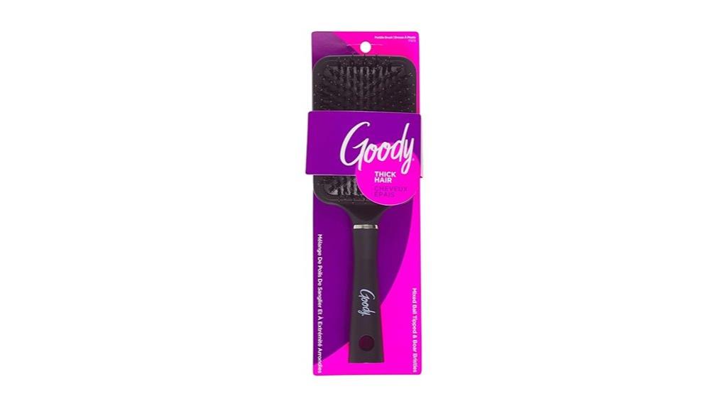 black detangle paddle brush