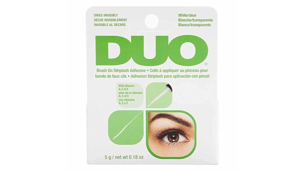 clear lash glue with vitamins