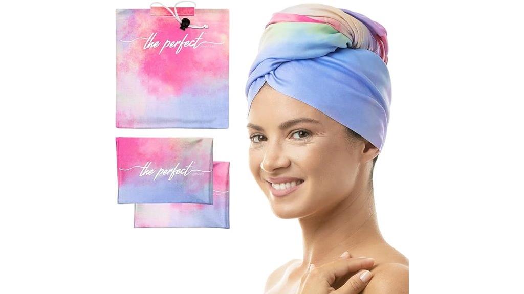 curly hair towel set