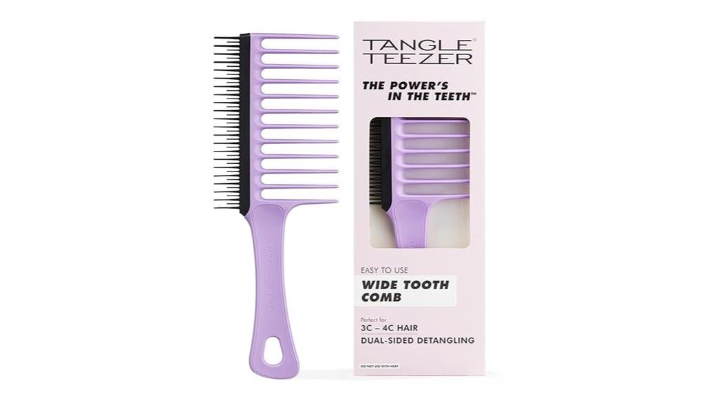 curly hair wide comb