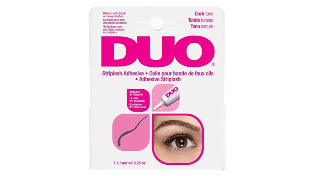 dark tone eyelash adhesive