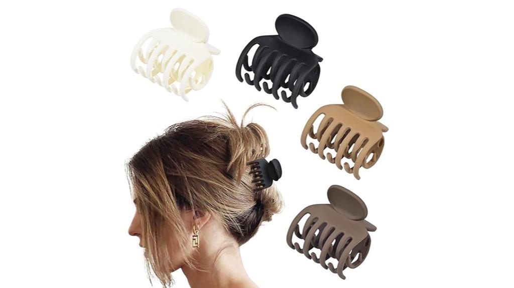 double row hair clips