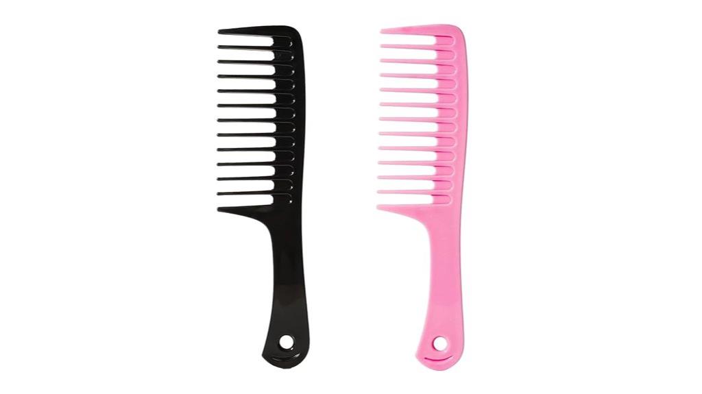 dual wide tooth comb