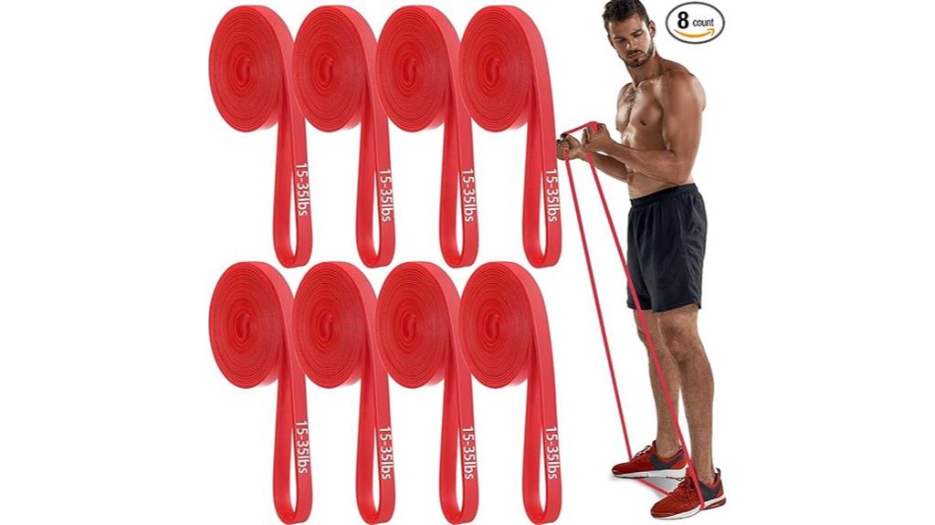 eight piece resistance bands