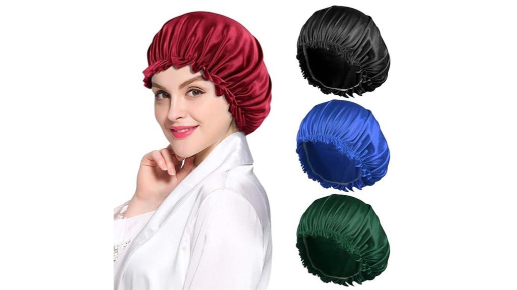 elegant satin hair wrap