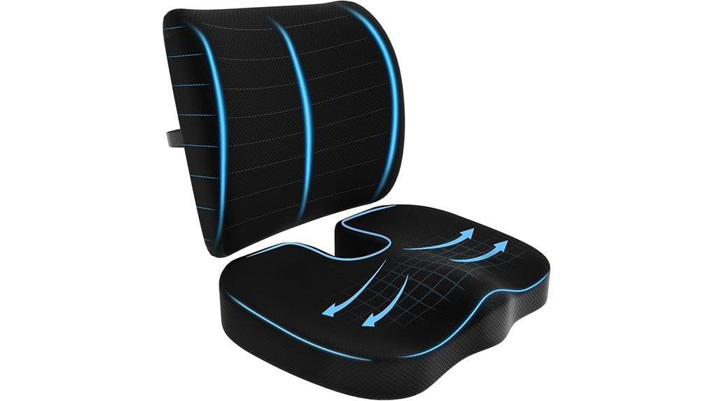 ergonomic memory foam cushion