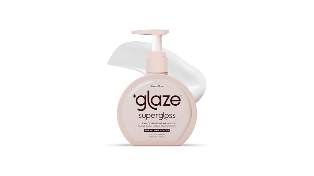 glossy clear hair gloss