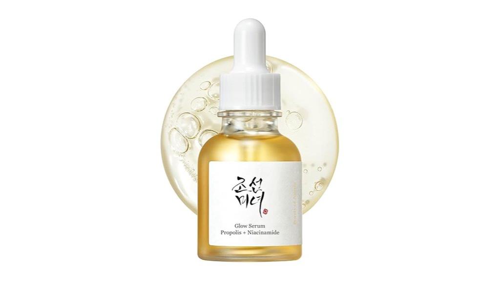 glowing serum with honey
