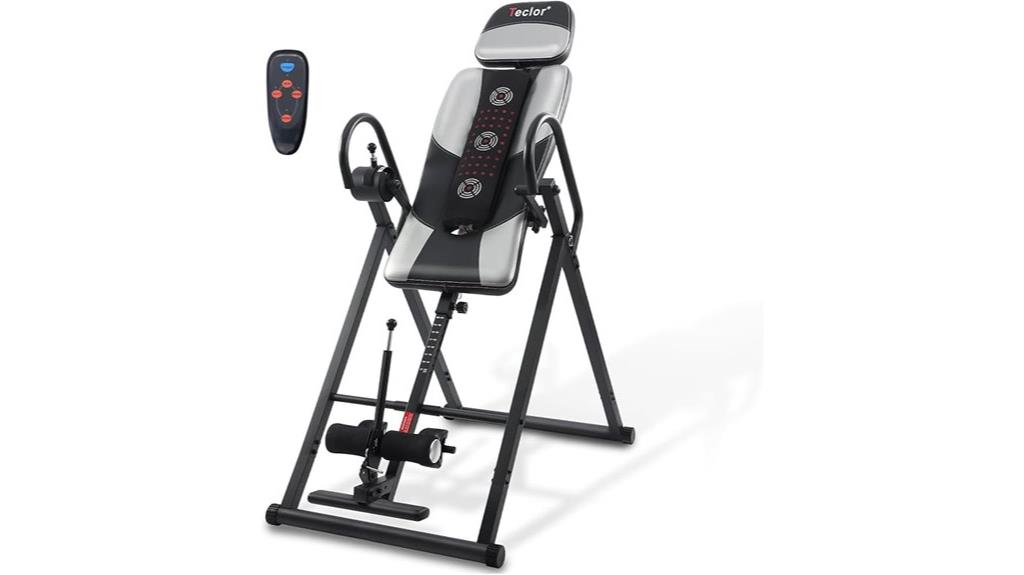 heat massage inversion table