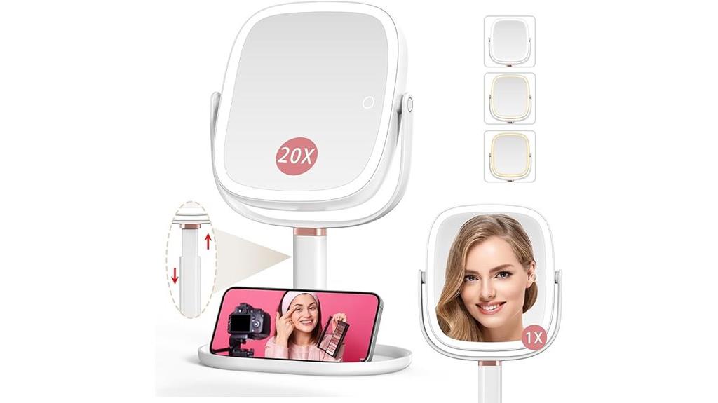 illuminated makeup mirror