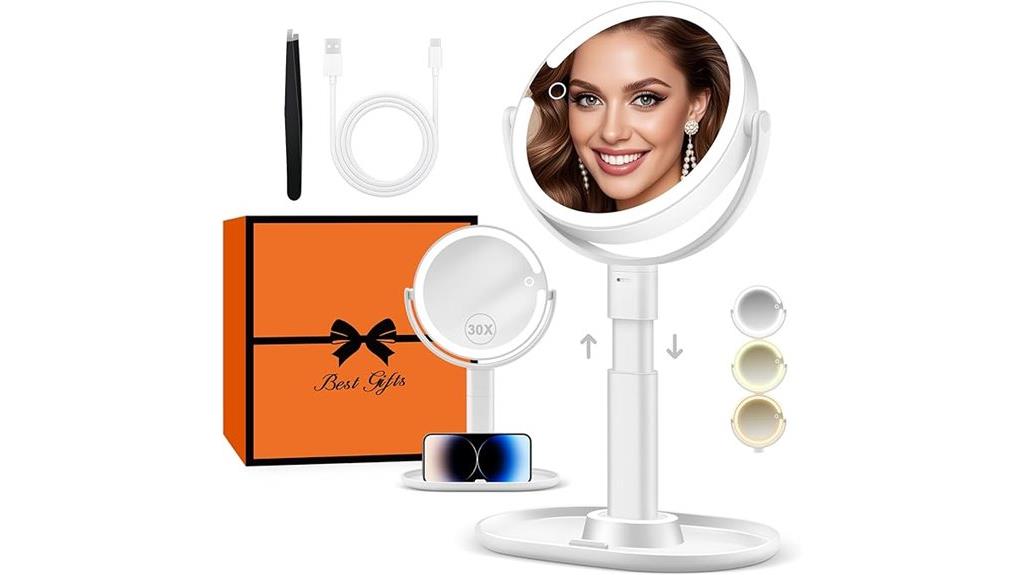 illuminated makeup mirror