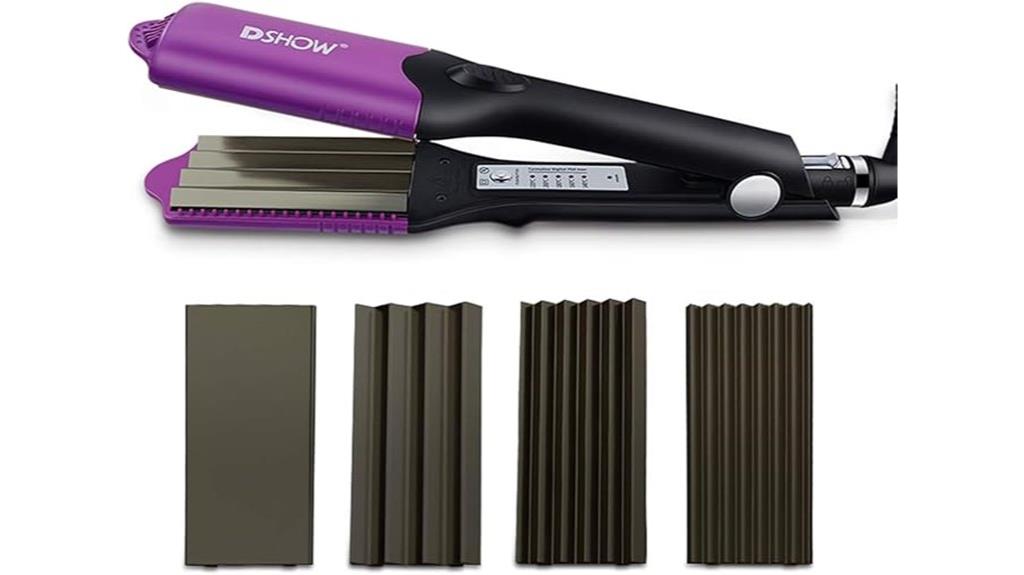 interchangeable plate hair crimper
