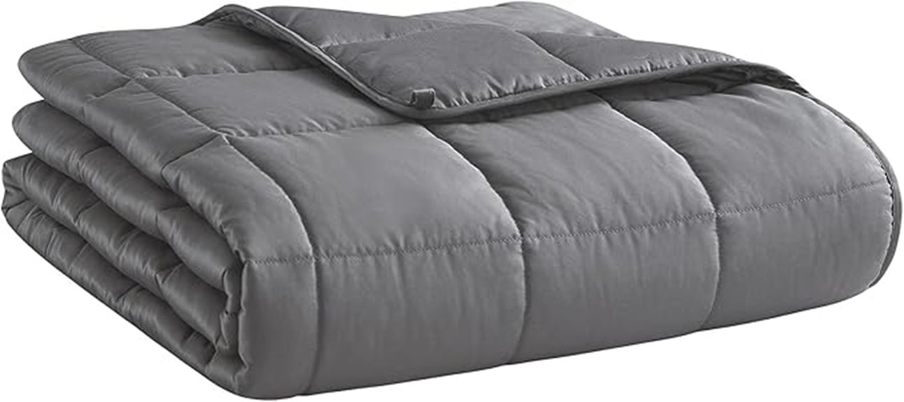 large dark grey blanket