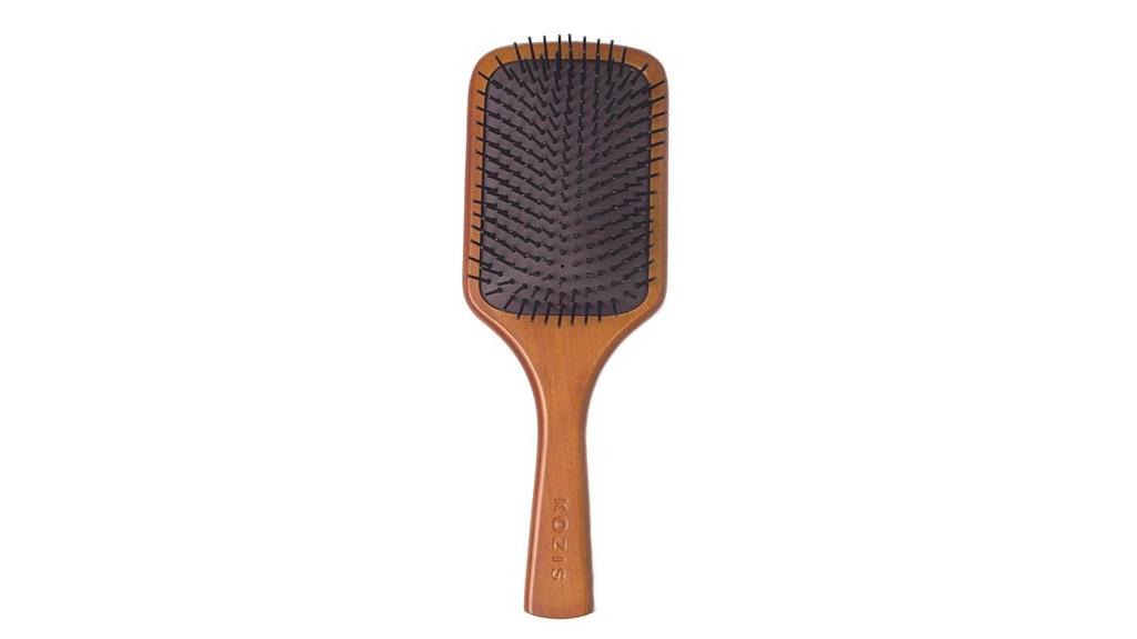 large wooden paddle brush