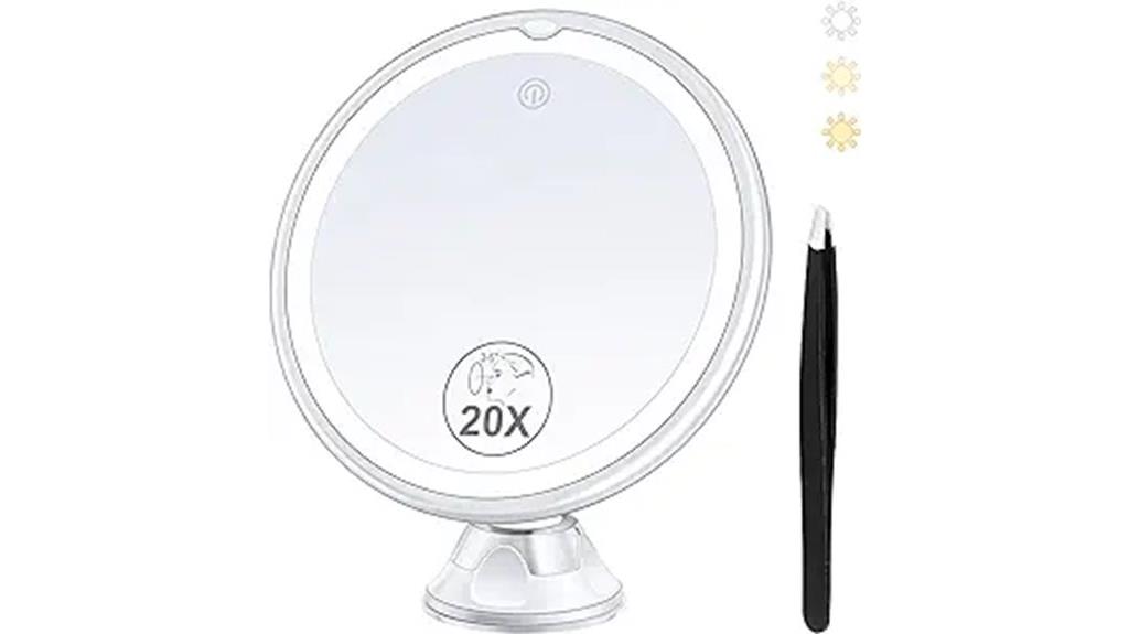 magnifying light vanity mirror