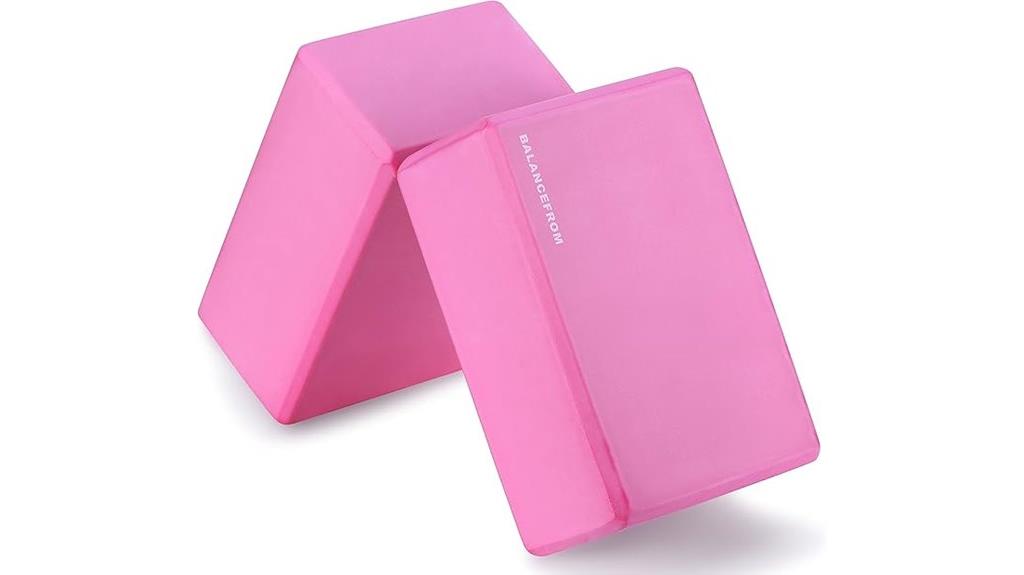 pair of dense yoga blocks