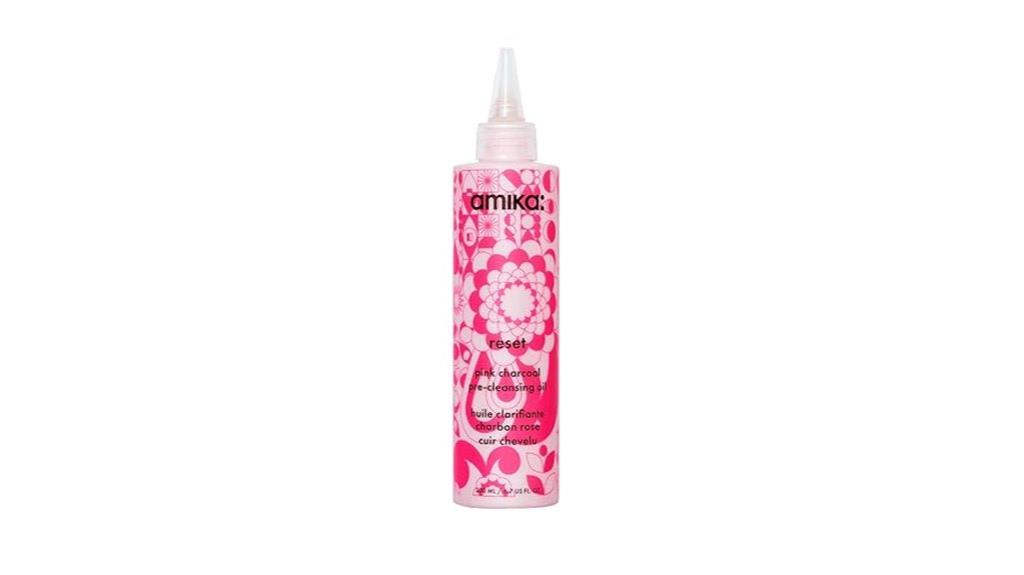 pink charcoal scalp cleansing