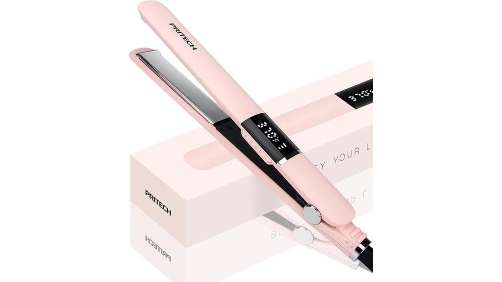 pink titanium flat iron
