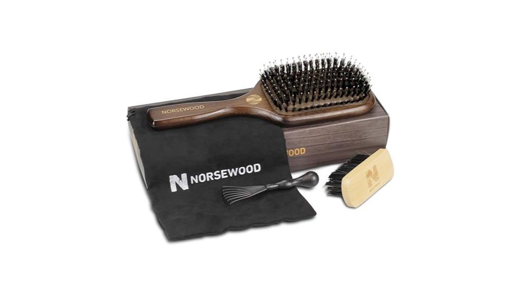 premium boar bristle hair brush