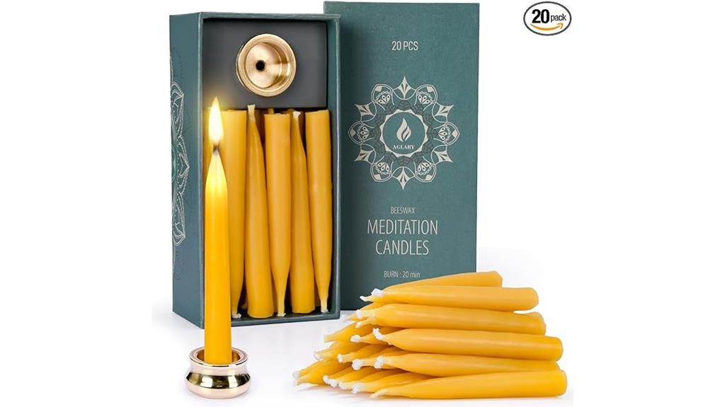 quick beeswax candle set