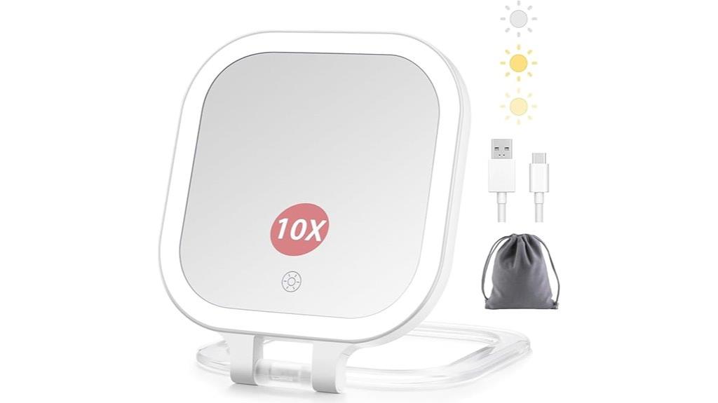 rechargeable vanity mirror
