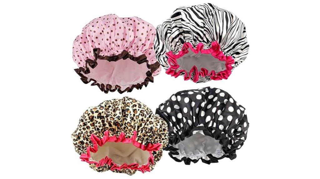 reusable waterproof shower caps