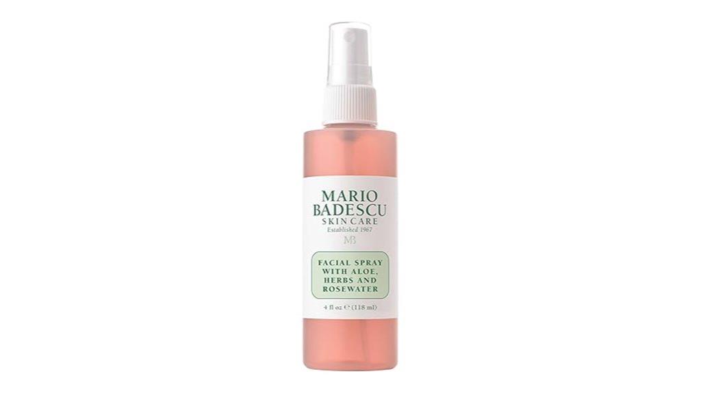 rosewater aloe facial spray