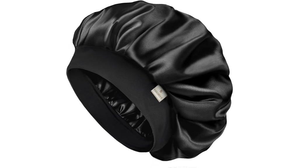 silk double layer sleep cap