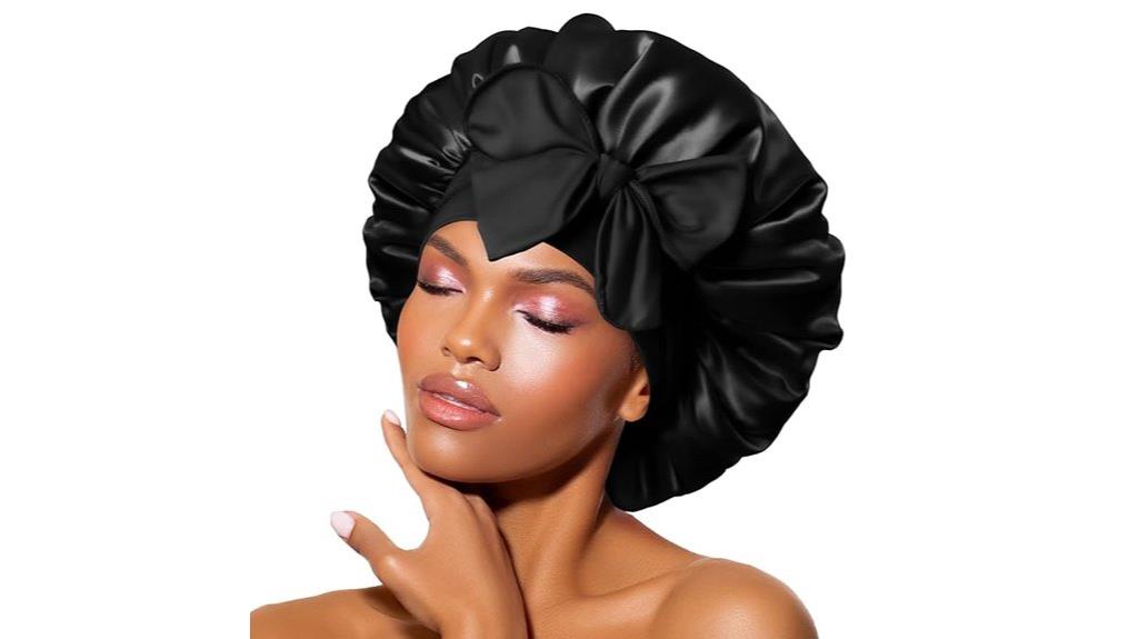 silk satin hair bonnet
