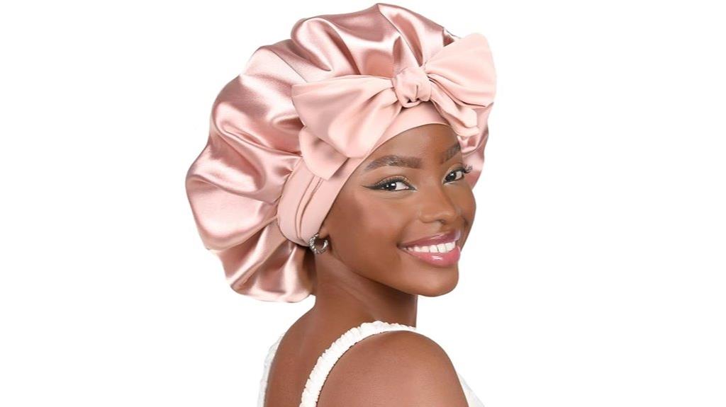 silk sleeping women bonnet