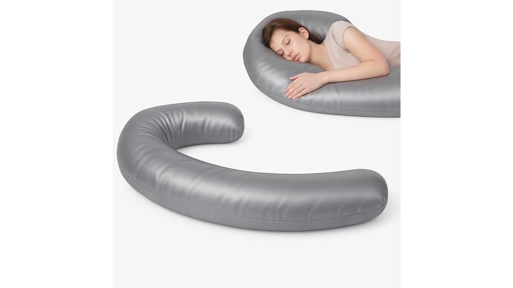 silky satin contour pillow