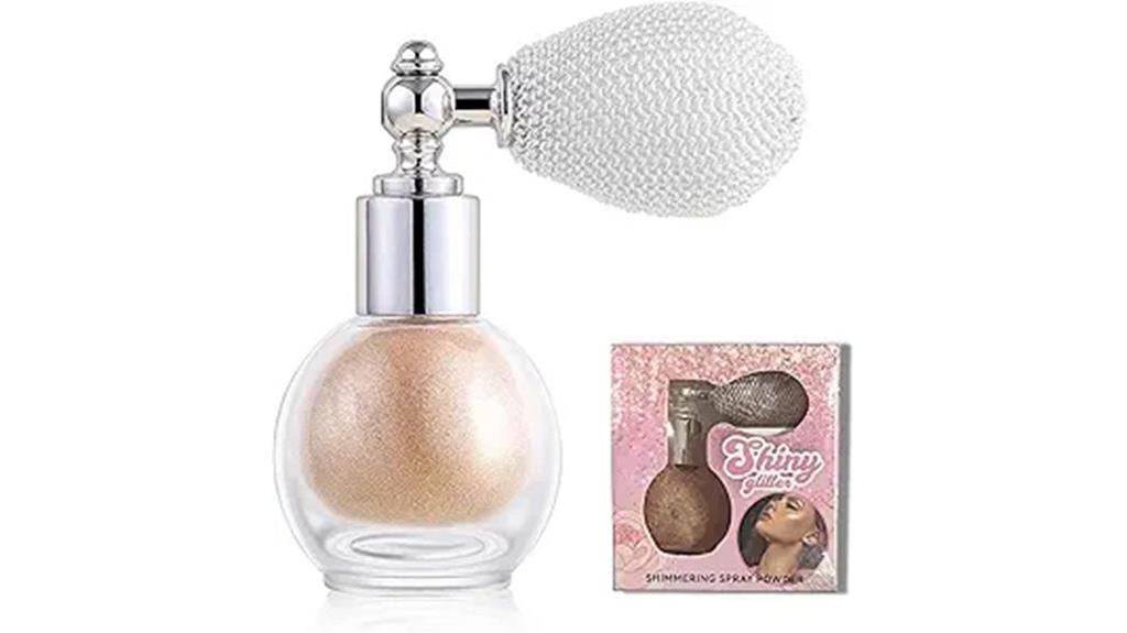 sparkling facial and body shimmer