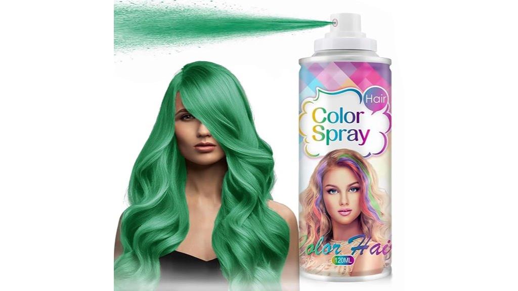 temporary colorful hair spray