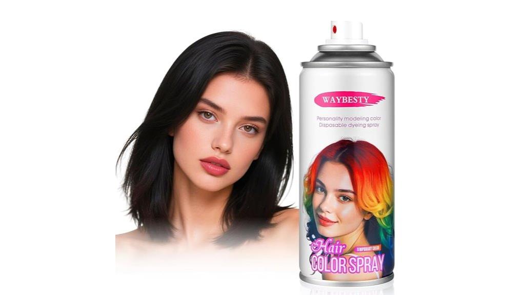 temporary colorful hair spray