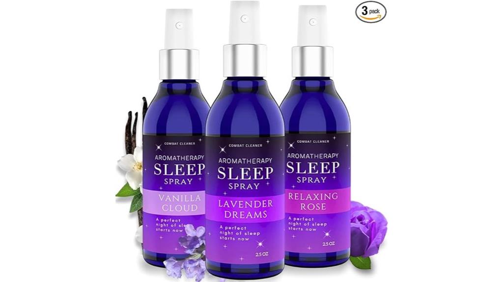 three pack pillow sleep spray