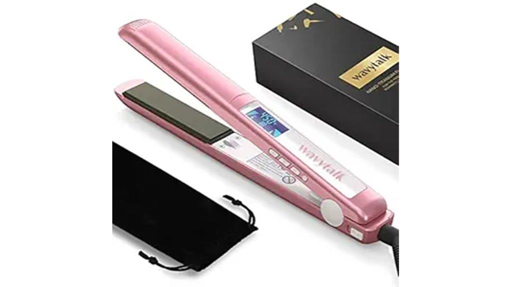 titanium plate hair straightener