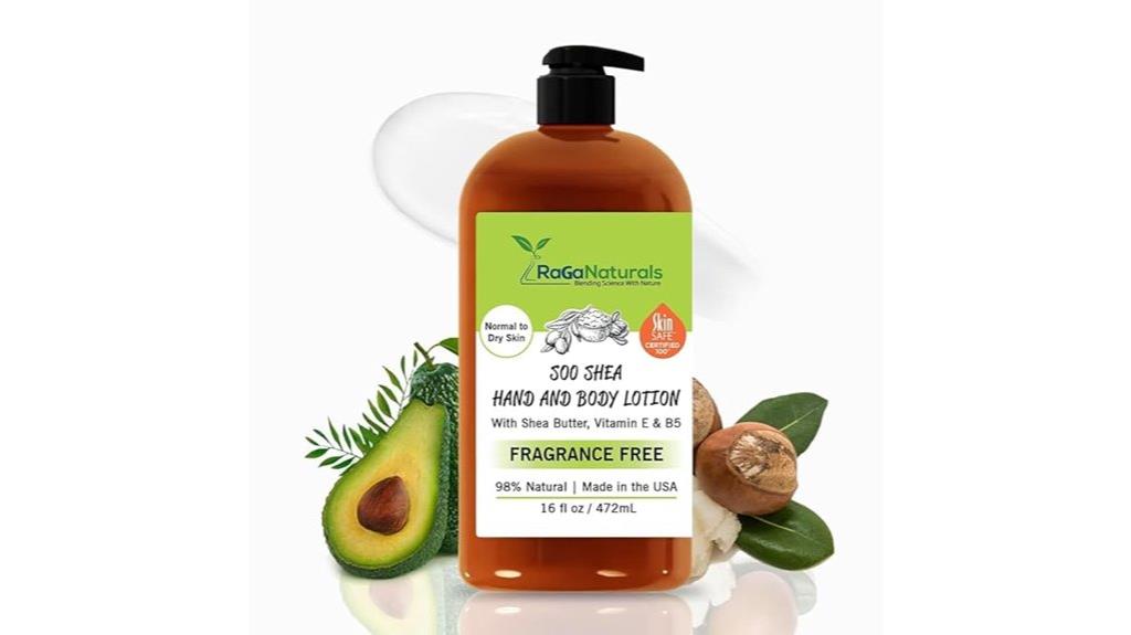 unscented shea avocado lotion