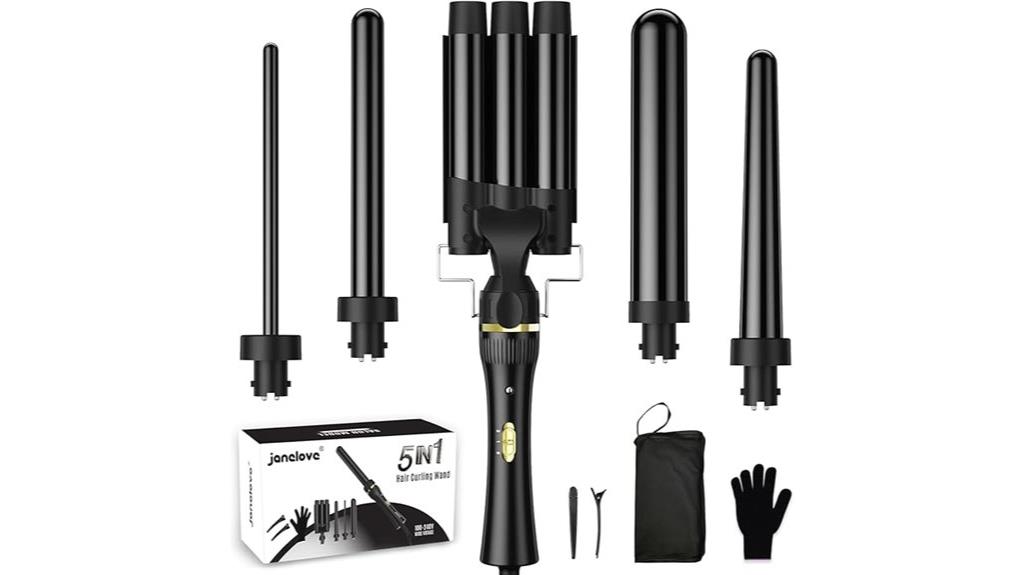 versatile 5 in 1 curling set