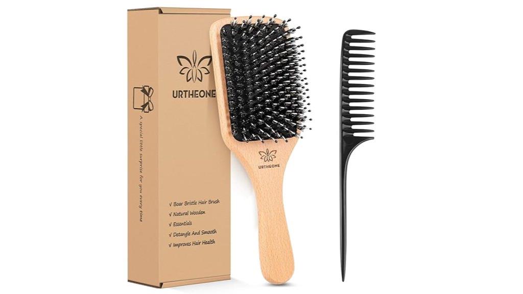 versatile boar bristle hairbrush