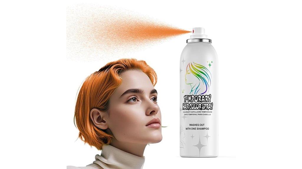 washable orange hair spray