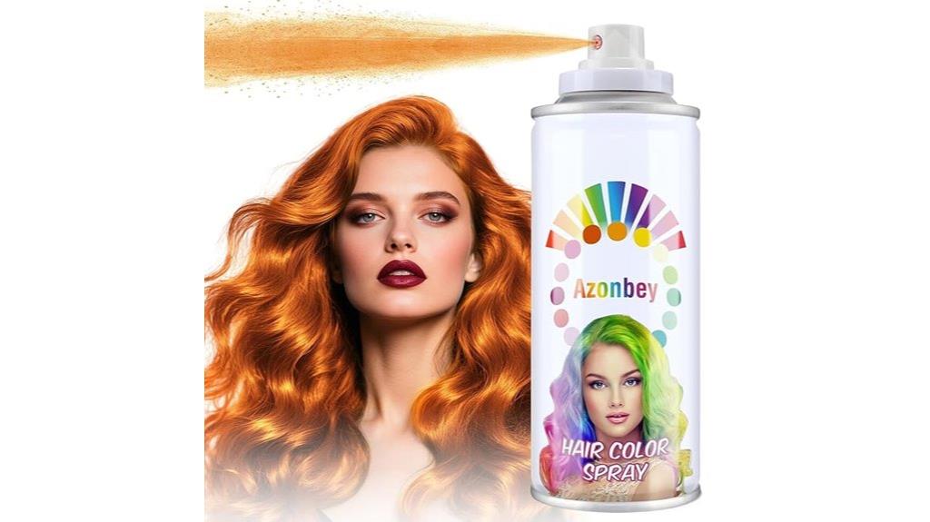 washable orange hair spray