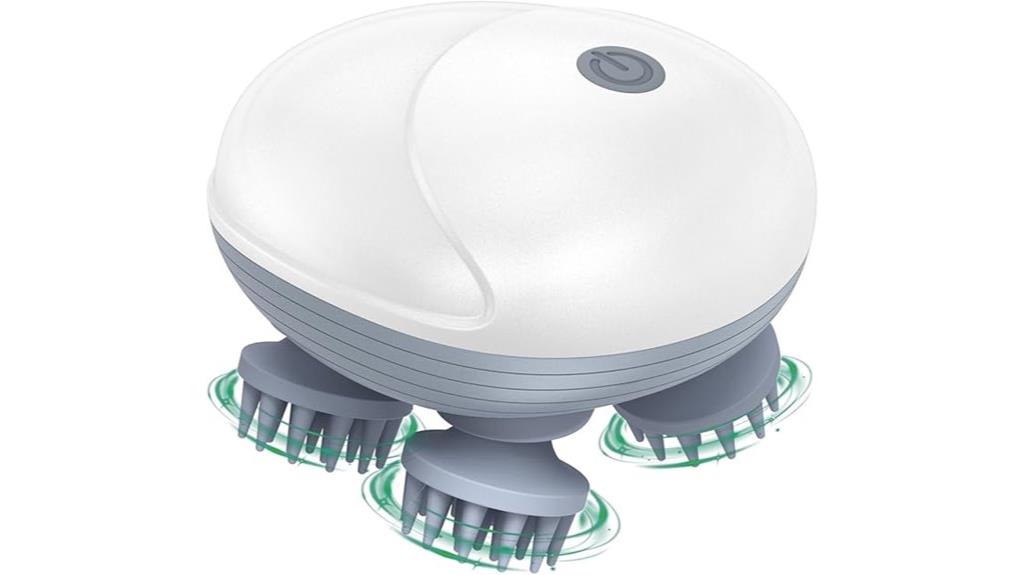 waterproof rechargeable head massager