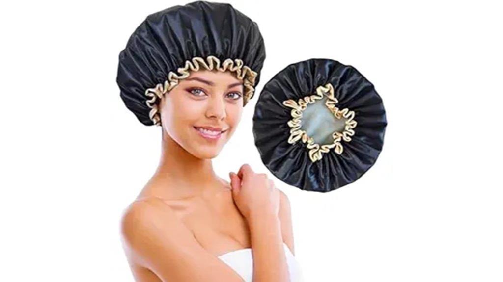 waterproof shower cap for women