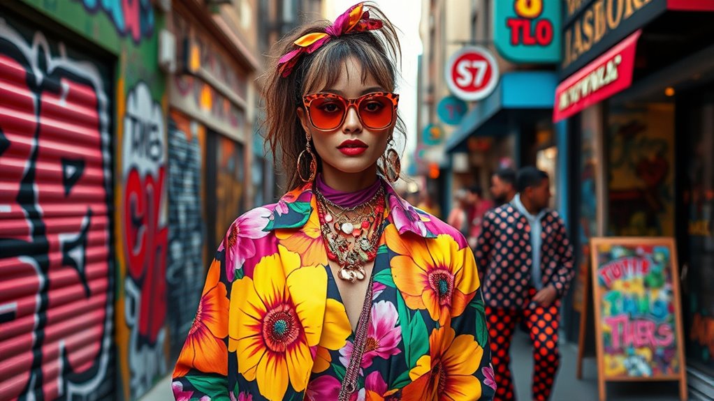 bold eclectic color mixing