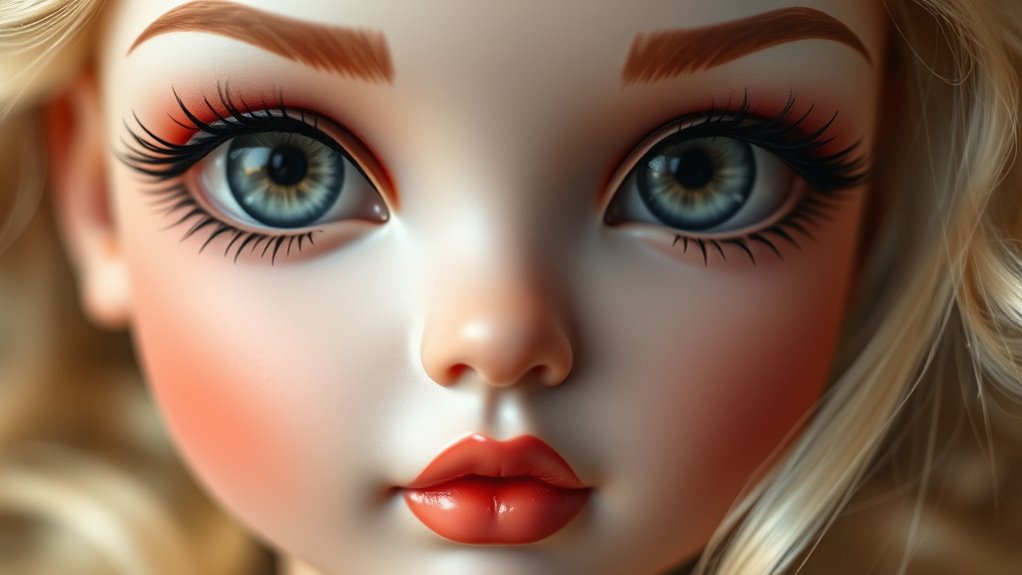 bold lashes and polished brows