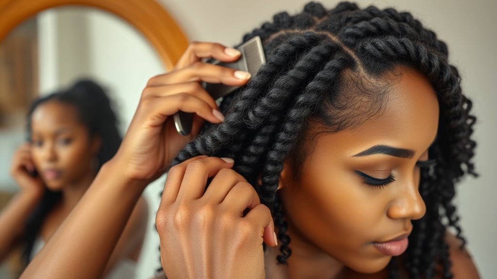 careful protective style removal