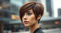 chic blended bob pixie