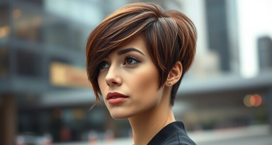 chic blended bob pixie
